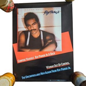 Ray Parker Jr. Woman Out Of Control Vintage 1983 Promo Poster 17x22 Arista‎ Funk